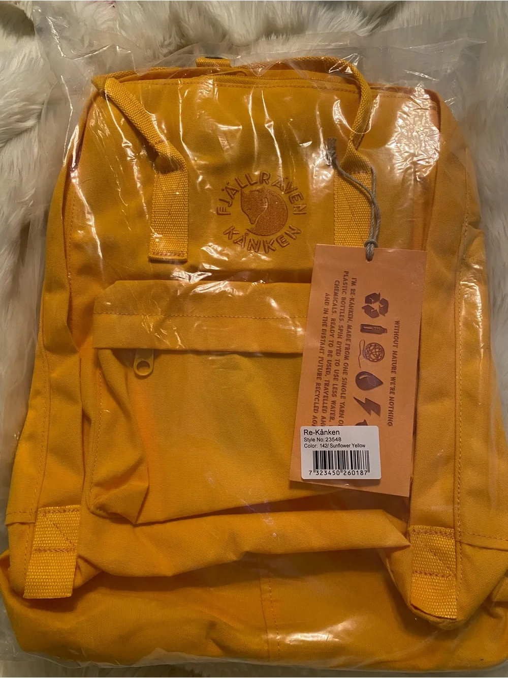 Fjallraven Re-Kånken Backpack - Sunflower Yellow